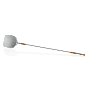 Longue pelle à pizza aluminium et manche bois - 200 cm