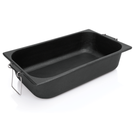 Plat à rôtir fonte 52 x 31,5 x 12,5 cm – Poignées tombantes inox