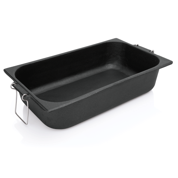 Plat à rôtir fonte 52 x 31,5 x 12,5 cm – Poignées tombantes inox