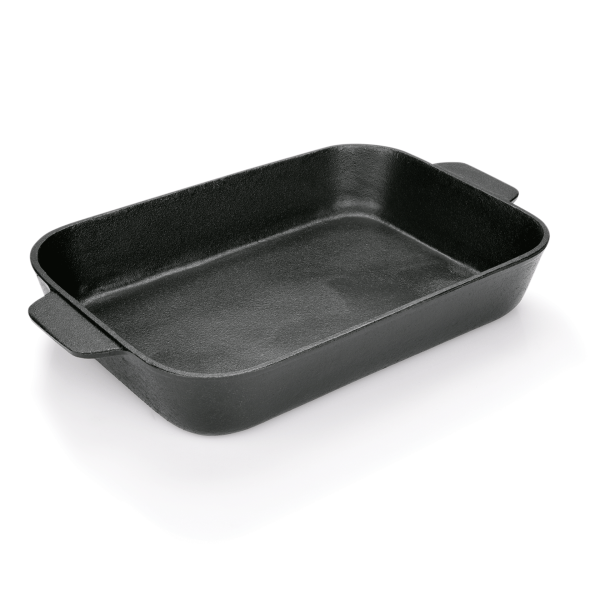Plat à rôtir fonte 39 x 23 x 6 cm – Poignées oreille moulées