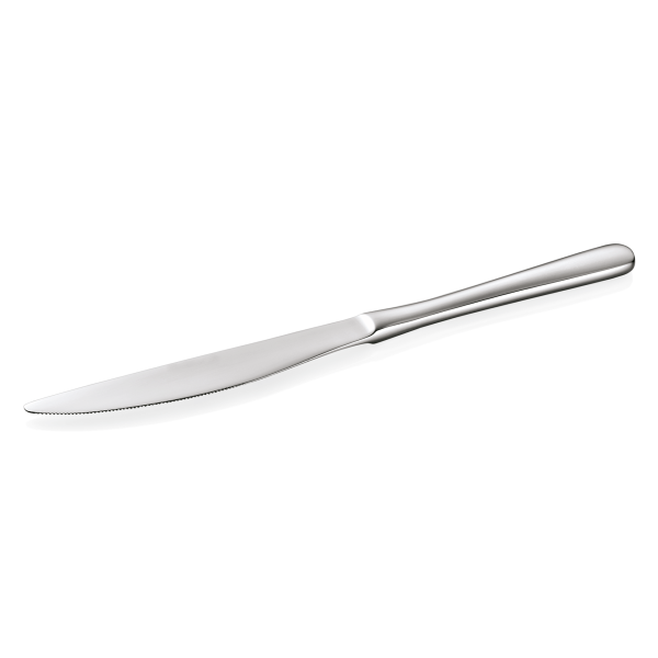 Couteau de table acier chromé 13/0 - série Liselle (lot de 12)