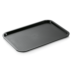 Plateau en polypropylène noir – 35 x 27 x 2 cm