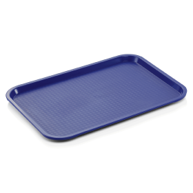 Plateau en polypropylène bleu – 41,5 x 31 x 2 cm
