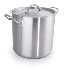 Marmite chrome-nickel avec couvercle Ø 20 cm – Contenance 6 L