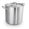 Marmite chrome-nickel avec couvercle Ø 20 cm – Contenance 6 L