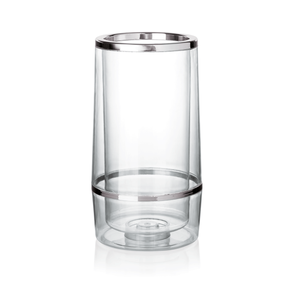 Rafraîchisseur de bouteille en polycarbonate - Ø 11,5 cm - Hauteur 23 cm