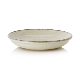 Assiette creuse en porcelaine série Smilla Sand - Ø 21 cm (lot de 6)