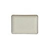 Assiette rectangulaire en porcelaine série Smilla Sand - 18 x 13 cm (lot de 6)