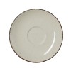 Tasse en porcelaine - 220 ml - Avec soucoupe - Série Smilla Sand (lot de 6)