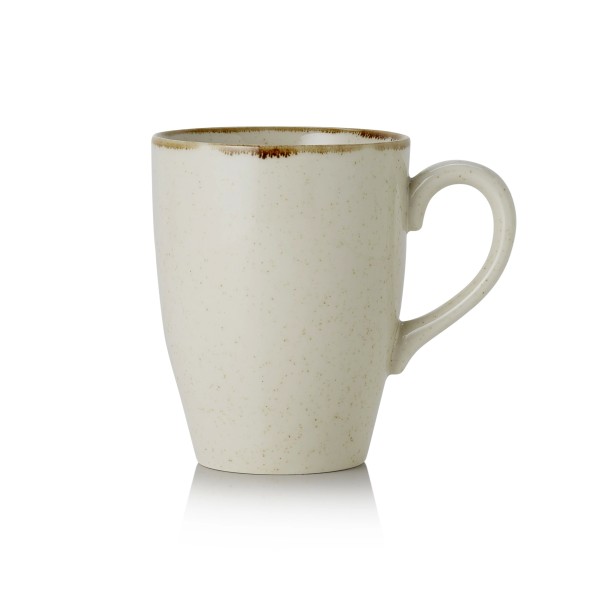 Mug en porcelaine série Smilla Sand - Ø 8 cm - 350 ml (lot de 6)