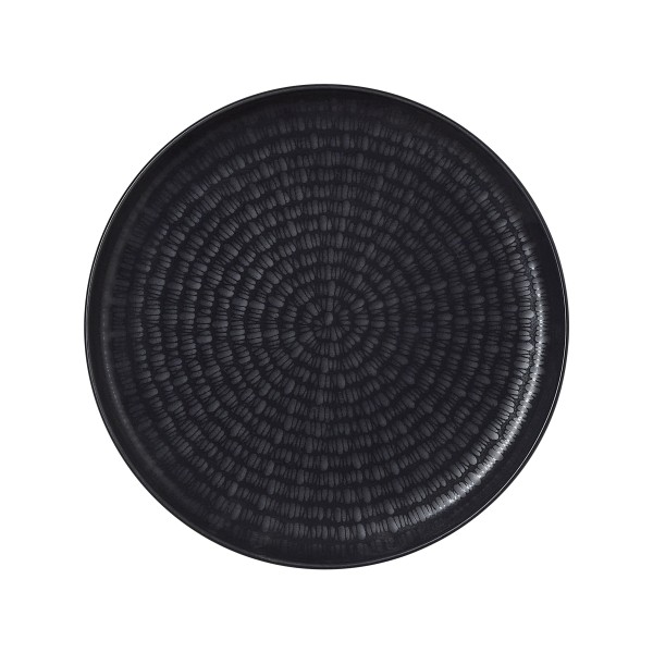 Assiette plate en porcelaine - Ø 19 cm - Série Nova Ash (lot de 6)