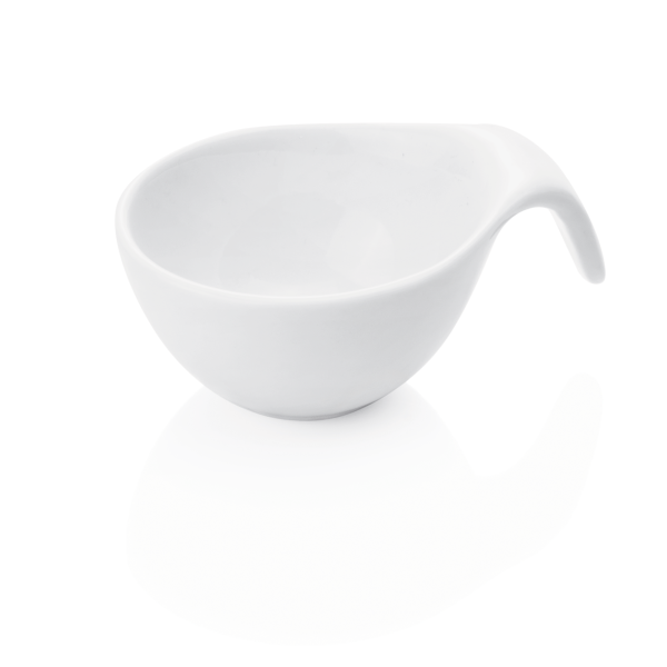 Mini-bol avec anse en porcelaine - lot de 12