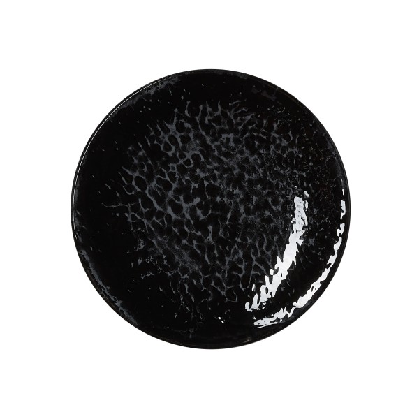 Assiette plate en porcelaine - Ø 19 cm - Série Vida Night (lot de 6)