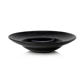 Assiette à pâtes en porcelaine - Ø 27,5 cm - Série Vida Night (lot de 6)