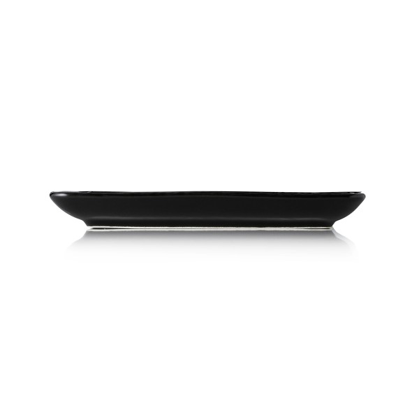 Assiette rectangulaire en porcelaine - 18 x 13 cm - Série Vida Night (lot de 6)