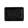 Assiette rectangulaire en porcelaine - 18 x 13 cm - Série Vida Night (lot de 6)