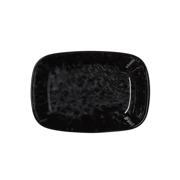 Bol rectangulaire en porcelaine - 12 x 8 cm - 600 ml - Série Vida Night (lot de 6)