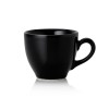 Tasse à espresso en porcelaine - 90 ml - Avec soucoupe - Série Vida Night (lot de 6)