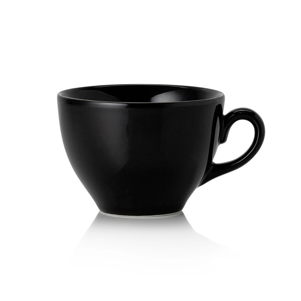 Tasse en porcelaine - 220 ml - Avec soucoupe - Série Vida Night (lot de 6)