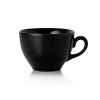 Tasse en porcelaine - 220 ml - Avec soucoupe - Série Vida Night (lot de 6)