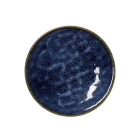 Assiette plate en porcelaine - Ø 19 cm - Série Vida Dark Ocean (lot de 6)