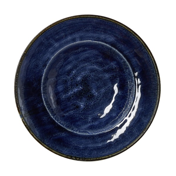 Assiette à pâtes en porcelaine - Ø 27,5 cm - Série Vida Dark Ocean (lot de 6)