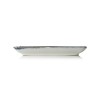 Assiette rectangulaire en porcelaine - 18 x 13 cm - Série Vida Dark Ocean (lot de 6)