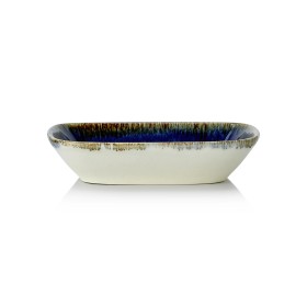 Bol rectangulaire en porcelaine série Vida Dark Ocean - 12 x 8 cm - 600 ml (lot de 6)