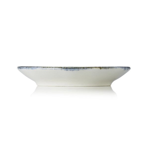 Tasse à espresso en porcelaine - 90 ml - Avec soucoupe - Série Vida Dark Ocean (lot de 6)