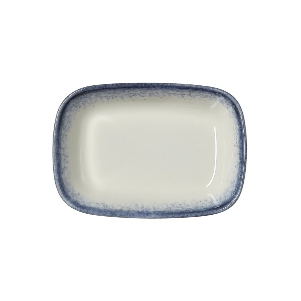 Bol en porcelaine rectangulaire série Vida Marina - 12 x 8 cm - 600 ml (lot de 6)