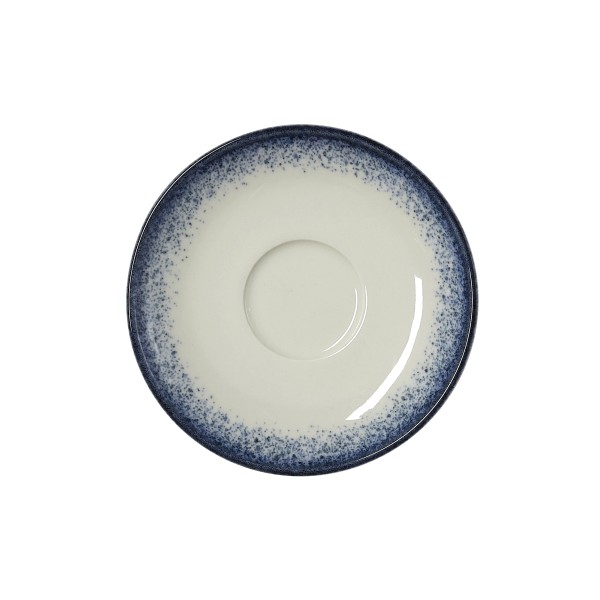 Tasse en porcelaine - 220 ml - Avec soucoupe -  Série Vida Marina (lot de 6)