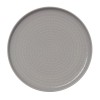 Assiette plate en porcelaine - Ø 19 cm - Série Nova Graphite (lot de 6)