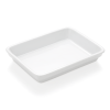 Plat en porcelaine - 1 compartiment (lot de 3)