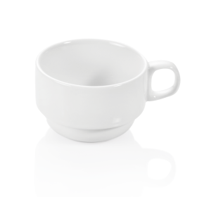 Tasse en porcelaine empilable - Ø 8 cm - 180 ml (lot de 12)