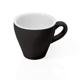 Tasse espresso en porcelaine noire - Ø 6,5 cm - 90 ml (lot de 6)