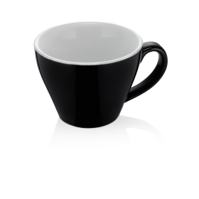 Tasse espresso double en porcelaine noire - Ø 8,5 cm - 180 ml (lot de 6)