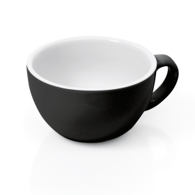 Tasse cappuccino en porcelaine noire - Ø 9,5 cm - 200 ml (lot de 6)