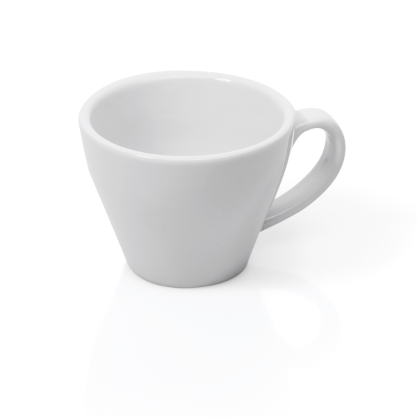 Tasse espresso double en porcelaine blanche - Ø 8,5 cm - 180 ml (lot de 6)