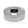 Cendrier coupe-vent inox chromé - Ø 11 cm - Hauteur 4 cm