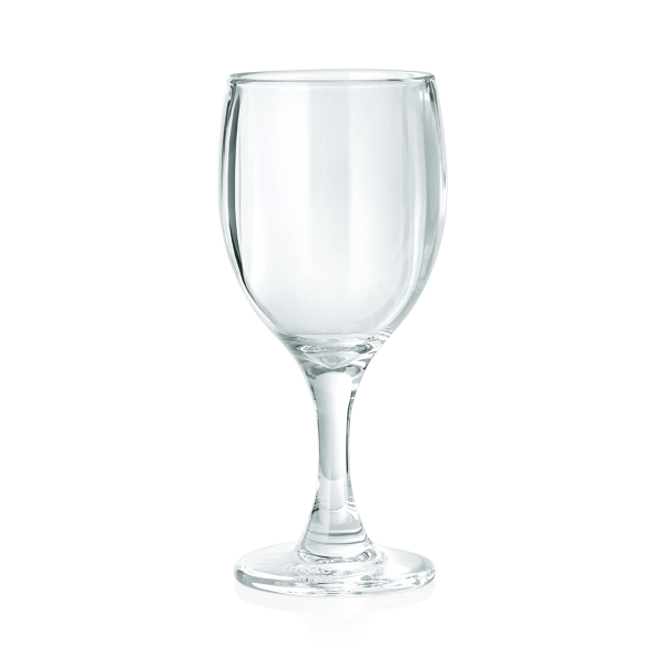 Verre à eau à pied en polycarbonate - 140 ml - Ø 6,5 cm (lot de 6)