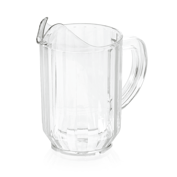 Pichet polycarbonate 0,95 L - Bec stop-glaçons - H. 15 cm