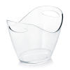 Seau à champagne en plastique transparent - 3 L
