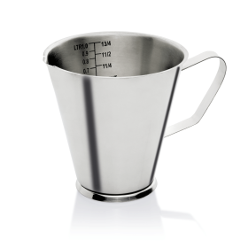 Pichet inox chromé gradué - 1 L