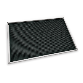 Tapis de bar avec cadre inox 18/0 - 48,5 x 33 cm