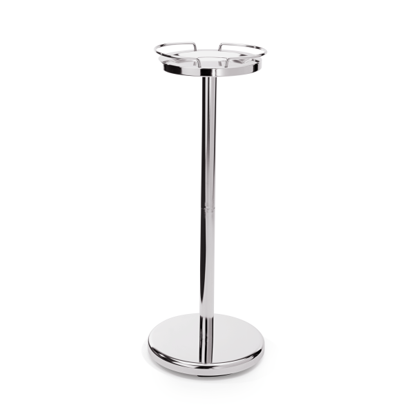 Pied pour seau à bouteille chromé - Hauteur 68 cm