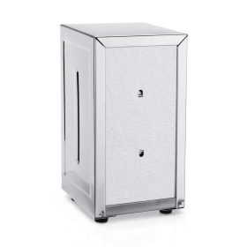 Distributeur de serviettes inox chromé - 18 x 9,5 cm