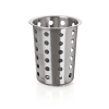 Cylindre à couverts perforé inox chromé - Ø 11,5 cm