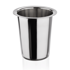 Cylindre à couverts inox chromé - Ø 11,5 cm