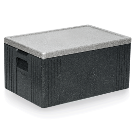 Conteneur isotherme GN 1/1 en polypropylène expansé - 60 x 40 x 34 cm