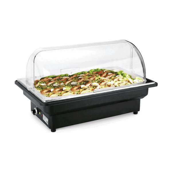Chafing dish électrique GN 1/1 avec cloche - 56 x 36 x 32 cm